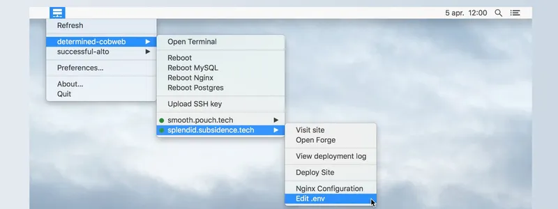 [Laravel Forge] Mac用のアプリF-Barが50%offのキャンペーン